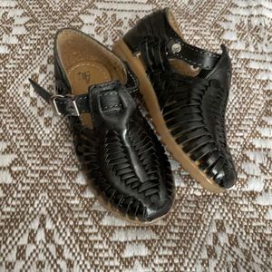 Huaraches; Black Kids Sandals